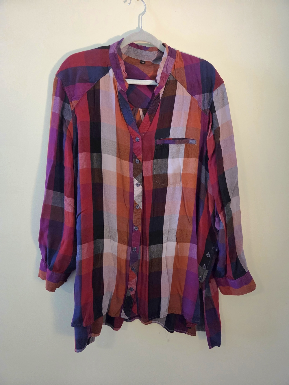 Melissa McCarthy Seven7 Plaid Tunic